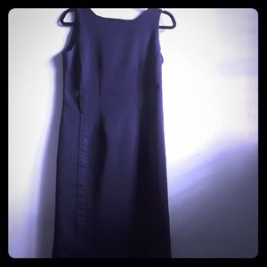 Navy blue office dress